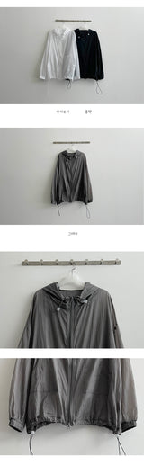 ワットサマーツーウェイフードウィンドブレーカージャンパー / Wat Summer Two-Way Hooded Windbreaker Jumper