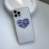 ナルシシズムハートアイフォンケース/Narcissism Heart Phone Case (Navy)