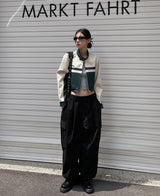 (UNISEX) バギーワイドコットンカーゴパンツ