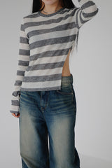 ウエストオープンニット / Waist open knit (4color)