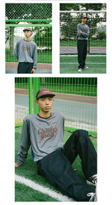 DAKYAM 2023 A/W Chasing Great COOLMAX アンチスタティックカラーブロッククイックドライロングTシャツ
