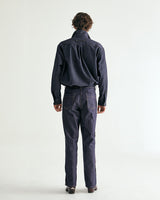 UNISEX LINE STITCH RAW DENIM PANTS M - INDIGO BLUE (6635992383606)
