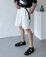 SI ホワイトツータックショーツ / SI White Two Tuck Shorts (S–L)