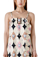 クローム アーガイル ベルト ドレス/ CHROME ARGYLE BELT DRESS (YELLOW)