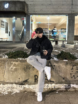 LMN オーバーサイズフィットウールデニムジャケット / LMN Oversized Fit Wool Denim Jacket (2 colors)