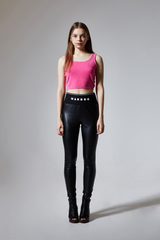 Faux leather leggings