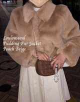 [MADE] Pudding Fur Jacket (Peach Beige)