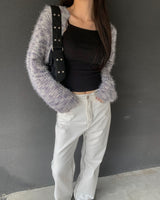 Rainbow bolero cardigan
