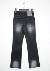 ブーツカットパンツ / no.2320 Black White Bootcut Pants