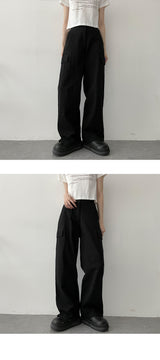 オンネバンディングコットンポケットカーゴワイドパンツ / Onne Banding Cotton Pocket Cargo Wide Pants