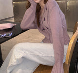 purple floral cardigan (6676062404726)