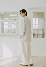 サイドバルーンパンツ / unisex side balloon pants cream