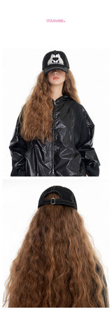 エンブロイダリーボールキャップ/[IBC22UCA07BK] ITZAVIBE CAT LOGO BALL CAP