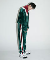 ベルベットライニングトラックパンツ / velvet lining track pants - GREEN (4175156248694)