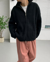 2WAYウールニットジップアップ / RU Two-way Wool Knit Zip-Up (3 colors)