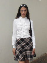 SHIRRING HOODIE (WHITE)