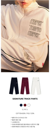 シグネチャートラックパンツ/SIGNATURE TRACK PANTS [WHITE]