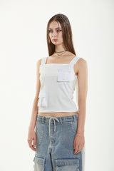 ベルトスリーブレストップ / BELT SLEEVELESS TOP