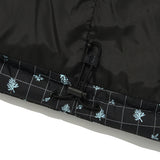 COLORING GRID PATTERN CROP DOWN JUMPER [BLACK]