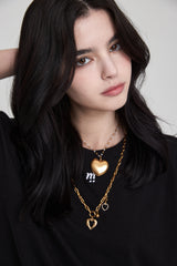 mii ロゴオーバーサイズTシャツ / mii LOGO OVERSIZED T-SHIRT BLACK