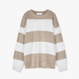 ASCLO Mohair Brush Border Knit (5color)