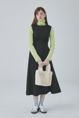 シャーリングロコドレス / Shirring Roco Dress [Olive]