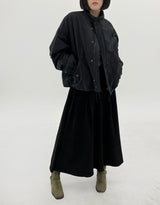 ウールショートパッドジャンパー / Wool short padded jumper (2color)