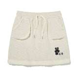 WITTY BUNNY NOMAD FUR MINI SKIRT [OATMEAL]