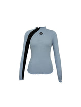 FLOWER EMBROIDERY TWO TONE LONG SLEEVE (2 COLOR) (6682310082678)