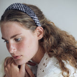 Black & White Check Wool Headband (6611857473654)