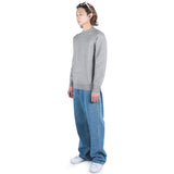 SOFT CREW NECK KNIT GRAY