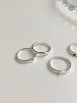 [4 set] point cubic layered ring set