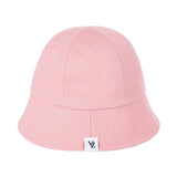 Monogram Label Round Bucket Hat Pink