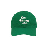 CAT HUMAN LOVE BALL CAP_GREEN