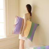 Iris green pillow case