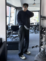 never loosefit round knit