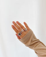 [Baby monster/KARD] Two chain layered wave ring