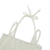 Halter Ribbon Top [IVORY] (6674527944822)