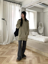 Gerber S overfit one-piece hooded knit