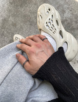 No.8866 HOLY IN CODE made bone thumb RING (6575997354102)
