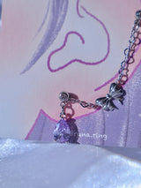 violet ribbon piercing