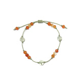 チャイニーズトランペットクリーパージェムストーンブレスレット/Chinese trumpet creeper gemstone bracelet