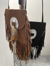 キトンボヘミアンスエードクロスバッグ / Kiteon Bohemian Suade Cross bag