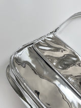 Unique silver shoulder bag 