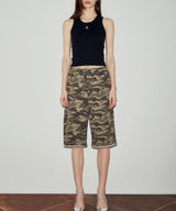 ロゴノースリーブトップ / LOGO SLEEVELESS TOP (BLACK)