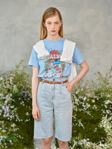 ローズガーデンTシャツ / Rose Garden T-Shirt (Light Blue)