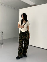 バレンベーシックインシジョンスクエアネック半袖Tシャツ/Baren Basic Incision Square Neck Short Sleeve T-shirt