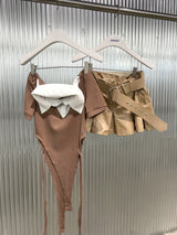コーティングミニプリーツスカート / 939. Coating mini pleats skirt (2color)
