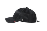 イアフラップボタンボールキャップ/EARFLAP BUTTON BALL CAP_BLACK