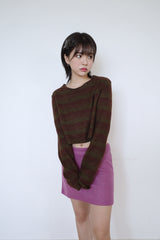 ティンガーニットウェアミニスカート / Tinger knitwear mini sk (3 colors)